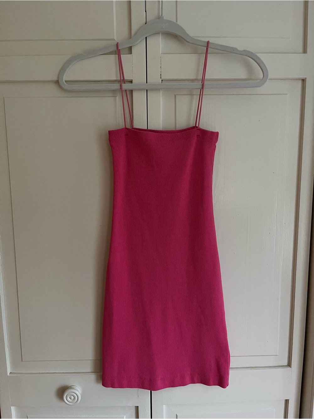 Zara Hot Pink Spaghetti Strap Mini Dress